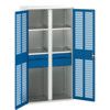 Verso PPE Cupboard, 2 Doors, Blue, 2000 x 1050 x 550mm thumbnail-0