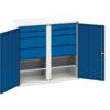 Verso Storage Cabinet, 2 Doors, Blue, 1000 x 1050 x 550mm thumbnail-0