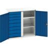 Verso Storage Cabinet, 2 Doors, Blue, 1000 x 1050 x 550mm thumbnail-0