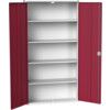 VERSO CUPBOARD WITH 4 SHELVES 1050X350X2000H RAL7035/5010 thumbnail-0