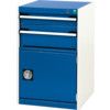 Cubio Drawer Cabinet, 2 Drawers, Blue/Grey, 800 x 525 x 525mm thumbnail-0