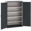 CUBIO CUPBOARD WITH LOUVRED DOORS & 4 SHELVES 1300X650X2000H thumbnail-0