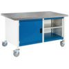 Cubio, Mobile Workbench, Light Grey, 840mm x 1500mm x 750mm thumbnail-0