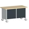 Cubio, Mobile Workbench, Anthracite Grey, 840mm x 1500mm x 750mm thumbnail-0