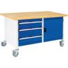 Cubio, Mobile Workbench, Light Grey, 840mm x 1500mm x 750mm thumbnail-0