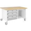 Cubio, Mobile Workbench, Light Grey, 840mm x 1500mm x 750mm thumbnail-0