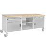 Cubio, Mobile Workbench, Light Grey, 840mm x 2000mm x 750mm thumbnail-0