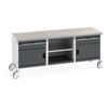 Cubio, Mobile Workbench, Anthracite Grey, 840mm x 2000mm x 750mm thumbnail-0