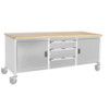 Cubio, Mobile Workbench, Light Grey, 840mm x 2000mm x 750mm thumbnail-0