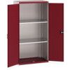 CUBIO CUPBOARD WITH PERFO DOORS &2 SHELVES 1050X650X2000H thumbnail-0