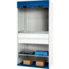 Cubio Storage Cabinet, Single Roller Shutter Door, Blue, 2000 x 1050 x 650mm thumbnail-0