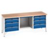 41002073.11V Cubio 6-Drawer Workbench, KW 2078 thumbnail-1