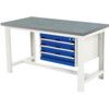 CUBIO BENCH (LINO) WITH 3 DRAWER CABINET 1500X750X840H thumbnail-0