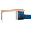 CUBIO BENCH (MPX) WITH 2 DRAWER CABINET 2000X750X840H thumbnail-0