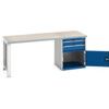 CUBIO BENCH (LINO) WITH 2 DRAWER CABINET 2000X750X840H thumbnail-0