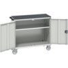 VERSO MOBILE CABINET 1050X650X965H TOP TRAY RAL7035 thumbnail-0