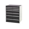 CUBIO CABINET WITH 6 DRAWERS 800X525X900H RAL7035/7016 thumbnail-0