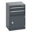 40010023.77V CABINET 2 DRAWERS/DO OR 75KG UDL PER DRAWER DARK GREY thumbnail-0