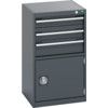 40010033.77V CABINET 3 DRAWERS/DO OR 75KG UDL PER DRAWER DARK GREY thumbnail-0