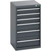 40010039.77V CABINET 6 DRAWERS 75KG UDL PER DRAWER/SHELF DARK GREY thumbnail-0