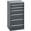 40010047.77V CABINET 6 DRAWERS 75KG UDL PER DRAWER/SHELF DARK GREY thumbnail-0