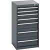 40010051.77V CABINET 7 DRAWERS 75KG UDL PER DRAWER/SHELF DARK GREY thumbnail-0