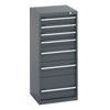 40010119.77V CABINET 7 DRAWERS 75KG UDL PER DRAWER/SHELF DARK GREY thumbnail-0