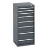 40010121.77V CABINET 8 DRAWERS 75KG UDL PER DRAWER/SHELF DARK GREY thumbnail-0