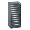 40010123.77V CABINET 10 DRAWERS 75KG UDL PER DRAWER/SHELF DK GREY thumbnail-0