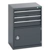 40011048.77V CABINET 3 DRAWERS/DO OR 75KG UDL PER DRAWER DARK GREY thumbnail-0