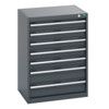 40011051.77V CABINET 7 DRAWERS 75KG UDL PER DRAWER/SHELF DARK GREY thumbnail-0