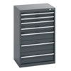 40011055.77V CABINET 7 DRAWERS 75KG UDL PER DRAWER/SHELF DARK GREY thumbnail-0