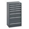 40011063.77V CABINET 7 DRAWERS 75KG UDL PER DRAWER SHELF DARK GREY thumbnail-0