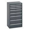 40011064.77V CABINET 8 DRAWERS 75KG UDL PER DRAWER SHELF DARK GREY thumbnail-0