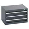 40011068.77V CABINET 3 DRAWERS 75KG UDL PER DRAWER SHELF DARK GREY thumbnail-0