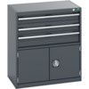 40012023.77V CABINET 3 DRAWERS DOOR 75KG UDL PER DRAWER DARK GREY thumbnail-0