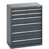 40012035.77V CABINET 6 DRAWERS 75KG UDL PER DRAWER SHELF DARK GREY thumbnail-0