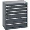 40012087.77V CABINET 6 DRAWERS 75KG UDL PER DRAWER SHELF DARK GREY thumbnail-0