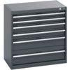 40012097.77V CABINET 6 DRAWERS 75KG UDL PER DRAWER SHELF DARK GREY thumbnail-0