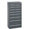 40012110.77V CABINET 9 DRAWERS 75KG UDL PER DRAWER SHELF DARK GREY thumbnail-0