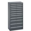 40012112.77V CABINET 11 DRAWERS 75KG UDL   DRAWER SHELF DARK GREY thumbnail-0