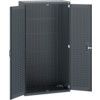 40013060.77V CUPBOARD WITH FULL LOUVRE BACKPANEL  DARK GREY thumbnail-0