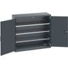 40014048.77V CUPBOARD 3 SHELVES DARK GREY thumbnail-0