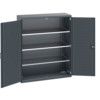 40014050.77V CUPBOARD 3 SHELVES DARK GREY thumbnail-0