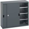 40014061.77V SLIDING DOOR SHELF CUPBOARD 75KG UDL SHELF DARK GREY thumbnail-0