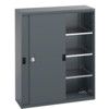 40014064.77V SLIDING DOOR SHELF CUPBOARD 75KG UDL SHELF DARK GREY thumbnail-0