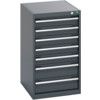 40018051.77V CABINET 7 DRAWERS 75KG UDL PER DRAWER SHELF DARK GREY thumbnail-0