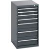 40018061.77V CABINET 6 DRAWERS 75KG UDL PER DRAWER SHELF DARK GREY thumbnail-0