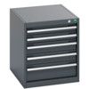 40018131.77V CABINET 5 DRAWERS 75KG UDL PER DRAWER SHELF DARK GREY thumbnail-0