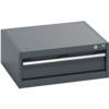 40019001.77V CABINET 1 DRAWER 75KG UDL PER DRAWER SHELF DARK GREY thumbnail-0